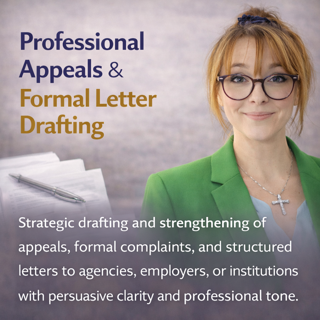 Professional Appeals & Formal Letter Drafting